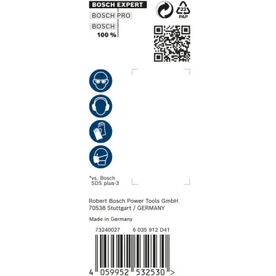 Bosch Hammerbohrer SDS-plus-7X 2608900180 | 6x50x115 mm | 30 Stück | Vollhartmetallkopf | Für Beton & Stahlbeton