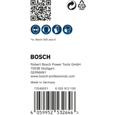 Bosch Hammerbohrer SDS-plus-7X 2608900191 | 6x100x165mm | 50 Stück | Vollhartmetallkopf | 4-Schneider | Beton