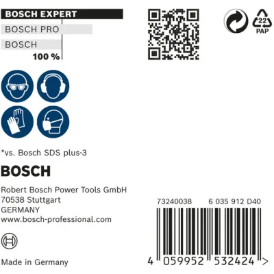 Bosch Professional Hammerbohrer SDS plus-7X 8x200x265mm | Vollhartmetallkopf | 4-Schneider | Set 10 Stk | Für Beton