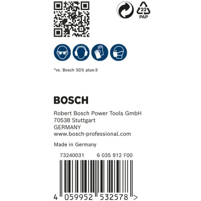 Bosch Hammerbohrer SDS-plus-7X 2608900184 | 8 mm x 150/215 mm | 4-Schneider Vollhartmetall | 30 Stück | für Beton