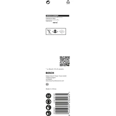 Bosch Bohrer HEX-9 HardCeramic 2608900594 | Fliesenbohrer Keramikbohrer | 12 mm x 90 mm | Carbide | Trocken bohren