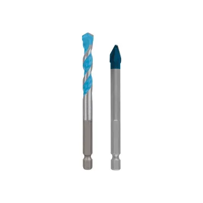 Bosch Bohrer-Set 2608902367 | HEX-9 HardCeramic & MultiConstruction | 8 mm | für Keramik & Baumaterialien | 2-teilig