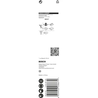 Bosch Bohrer EXPERT HEX-9 6 mm | MultiConstruction | 60 mm Schneidenlänge | Sechskant | für Holz, Stahl, Stein, Beton