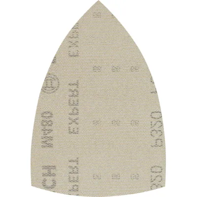 Bosch Schleifnetz M480 2608900732 | Dreieck 100x150mm K320 | Staubreduziert | für Holz & Farbe | 10 Stück