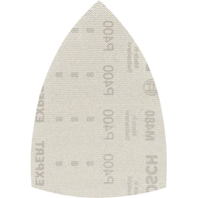Bosch Schleifnetz EXPERT M480 2608900733 | 100x150mm Dreieck | K400 | für Holz & Farbe | 10 Stück | Klettverschluss