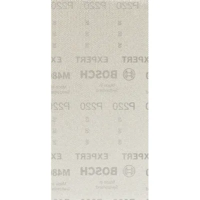 Bosch Schleifnetz EXPERT M480 2608900773 | 115x230 mm | K220 | 50 Stück | Staubreduktion | Klett | Holz & Farbe