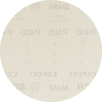 Bosch Schleifnetz EXPERT M480 2608900697 | Ø 150 mm | K400 | 5 Stück | für Exzenterschleifer | staubarm | weiß