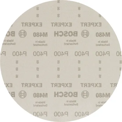 Bosch Schleifnetz EXPERT M480 225 mm | K400 | für Trockenbauschleifer, Holz, Farbe | 25 Stück | Weiß
