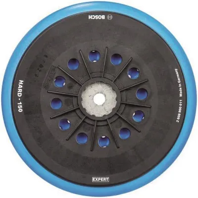 Bosch Stützteller 2608900011 | Exzenterschleifer Multiloch-Pad 150 mm hart M8 | staubarm | schwarz