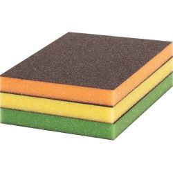 EXPERT S473 Standard Schleifpad-Set, 3-teilig (mehrfarbig, 98 x 120 x 13mm)