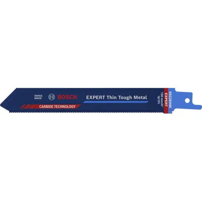 Bosch Säbelsägeblatt S922EHM 2608900360 | EXPERT Thin Tough Metal | 150 mm Länge | für Stahl | extrafeine Zahnung 1,4 mm