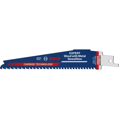 BOSCH Säbelsägeblatt S967XHM 2608900397 | EXPERT Wood with Metal | 150mm | 10 Stück | Carbide | für Holz & Metall