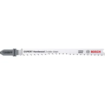 Bosch Stichsägeblatt T 308 BFP 2608900547 | Hardwood 2-side clean | 117mm | Bi-Metall | ausrissfrei | 3 Stück