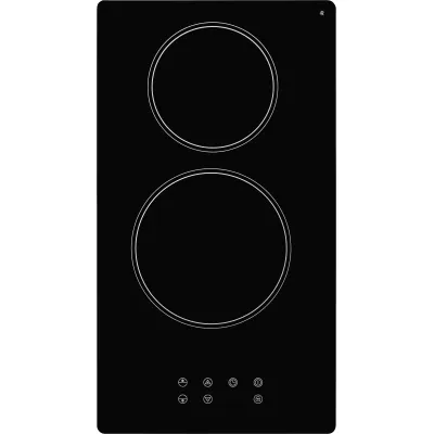 GGV Exquisit Glaskeramik-Kochfeld EKC300-020 | 2 Kochzonen | autark | Touch-Control | 9 Leistungsstufen | Timer | 28,8 cm