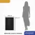 Bild: exquisit Stand-Gefrierschrank GS81-040B | 87 l | Energieeffizienzklasse B | 3 Schubladen | 37 dB | Inox-Look-Anthrazit