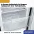Bild: exquisit Stand-Gefrierschrank GS81-040B | 87 l | Energieeffizienzklasse B | 3 Schubladen | 37 dB | Inox-Look-Anthrazit