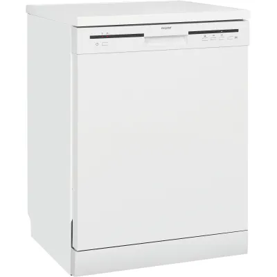 Exquisit Geschirrspüler GSP6012-030E | 60 cm unterbaufähig & freistehend | 12 Maßgedecke | Energieeffizienz E | Weiß