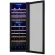 Bild: exquisit Weinkühlschrank WS2-78GTE-160G | 194L | 78 Flaschen | 9 Holzablagen | Glastür | digitale Anzeige | Schwarz