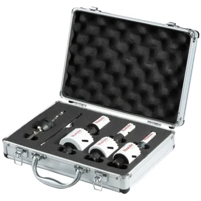 Makita Lochsägen-Set E-12310 | Bi-Metall HSS-Co | Ø 16–51 mm | Schnitttiefe 40 mm | für Metall, Aluminium