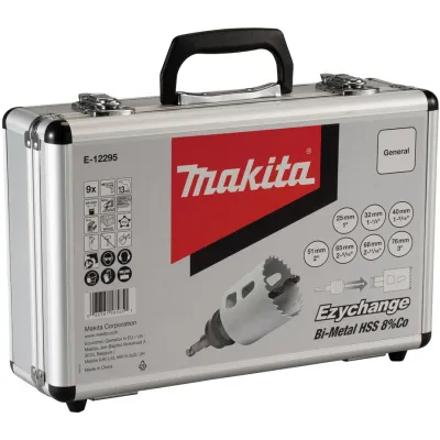 Makita Lochsägen-Set E-12295 | Bi-Metall HSS-Co | Ø 25-76 mm | 9-tlg. | für Metall & Edelstahl