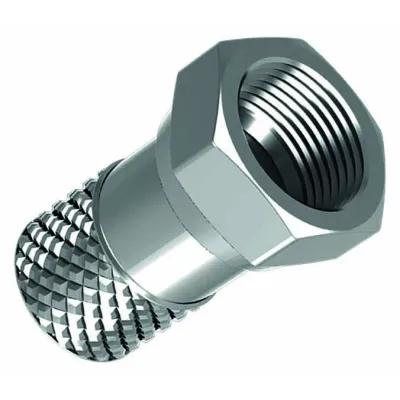 Homeway F-Schraubstecker HW-F1 | Koaxialstecker 75 Ohm | männlich | für homeway Kabel | Antennenverbinder