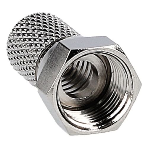 Bild: F-Stecker schraubbar für Kabel 6,8-7,2mmØ 10Stk