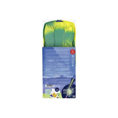 Faber-Castell Farbkasten Connector Dino Edition 12 Farben | inkl. Deckweiß & Sticker | ab 3 Jahre
