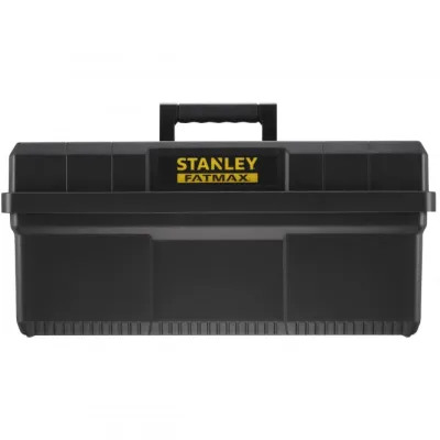 Stanley FATMAX Werkzeugbox FMST81083-1 | 3-in-1 Aufbewahrung & Tritt | 45 cm Stehhöhe | 30 kg Kapazität | schwarz/gelb