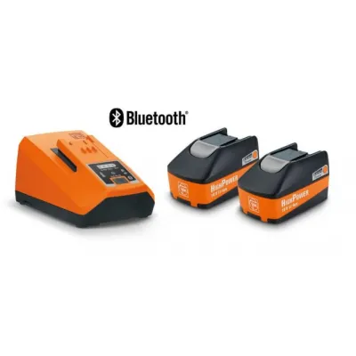 FEIN Akku Starter Set 18V 5,2Ah 92604325010 | HighPower Li-Ionen | 2 Akkus | Schnellladegerät | Bluetooth