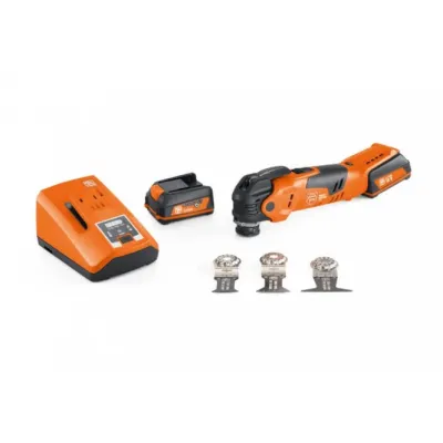 FEIN Akku-Multitool MultiMaster AMM 300 Plus Start | 12V | 2x 3Ah Akku | Ladegerät | Sägen | Koffer | orange