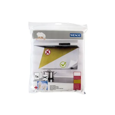 WENKO Dunst-Fettfilter 2201010100 | Fettfilter Dunstabzugshaube | 57x47cm | Polyester | Farbindikator