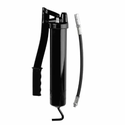 Pressol Fettpresse 12636101 | Handpresse mit Panzerschlauch & Mundstück | 500 ccm | 850 bar | für 400g Kartuschen