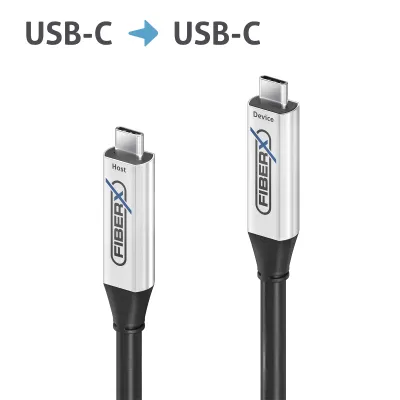 PureLink FiberX USB-C Glasfaserkabel FX-I600-010 | 10m | USB 3.2 Gen1 | aktiv | 5 Gbit/s | Power Delivery | 4K