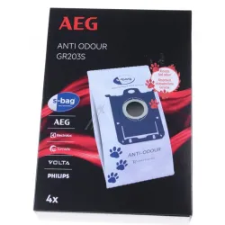 Filterbeutel AEG Gr203S s-bag® ANTI ODOUR 900168475/3 für Bodenstaubsauger 4Stk