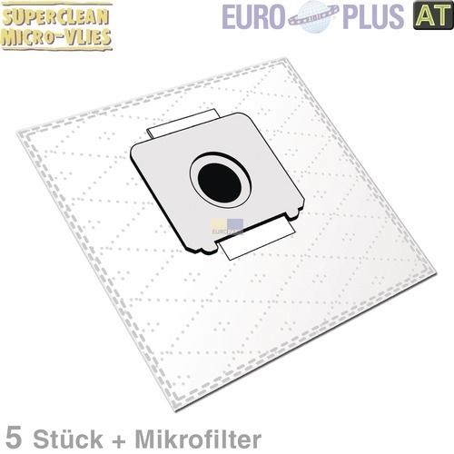 Bild: Filterbeutel Europlus A1017 Vlies wie AEG Gr.5 5Stk A 1017 MV