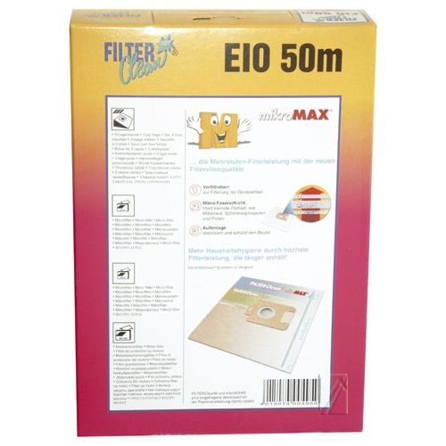 Bild: Filterbeutel für Staubsauger Filterclean FL0008K 4+1 Mikrofilter