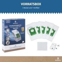 Filterbeutel wie Electrolux E201S s-bag® 9001684589 für Bodenstaubsauger 5Stk +