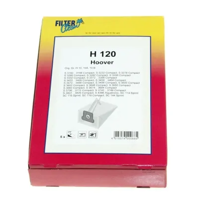 FilterClean Staubsaugerbeutel H120 000126K 5 Stück Papier