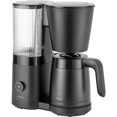 ZWILLING Filterkaffeemaschine Enfinigy Thermo 10002011 | Edelstahl | 1,25 l | Timer | Blooming-Funktion | Schwarz