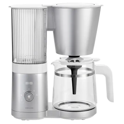 ZWILLING Filterkaffeemaschine Enfinigy 53100-501 | 1,5L | Blooming-Funktion | Edelstahl | Warmhalteplatte | Timer