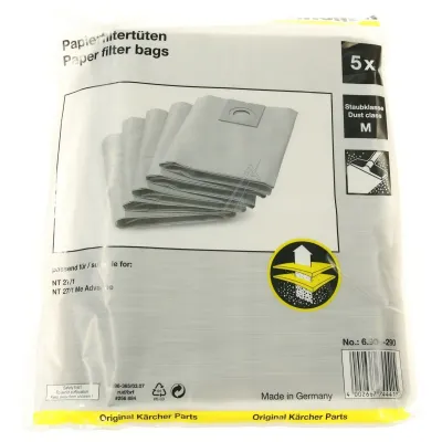 Filtertüten für Kärcher Staubsauger 69042900 5 Stück