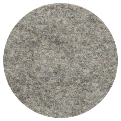 Bosch Polierfilz 2608612006 | Polierscheibe für Exzenterschleifer | 5 Stück | Ø 128 mm weich | Klett | Filz | Schwarz