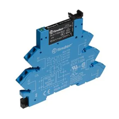Finder Koppelrelais 38.61.8.240.0060 | 1 Wechsler 6A | 230-240V AC | DIN-Schiene | LED | EMV | IP20 | 6,2x93,6x76mm
