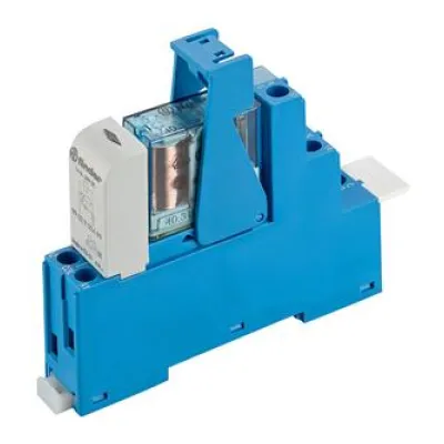 Finder Koppelrelais 48.31.7.024.0050 | 1 Wechsler 10A 24V DC | DIN-Schiene | LED | IP20