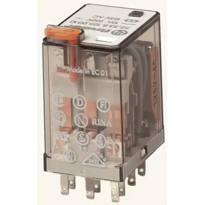 FINDER Miniatur-Steckrelais 55.33.8.230.0010 | Schaltrelais 230V AC | 3 Wechsler | 10A | IP20 | AgNi Kontakte