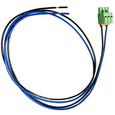 Finder Anschlussleitung 07P.000.12 | Smart Meter Gateway Stromversorgung | 1,25m | 2x1mm² | BF05 Stecker | schwarz/blau