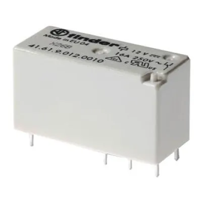 FINDER Printrelais 41.61.9.024.0010 | Schaltrelais 1 Wechsler | 16A 250V | 24V DC Spule | AgNi Kontakte | IP40