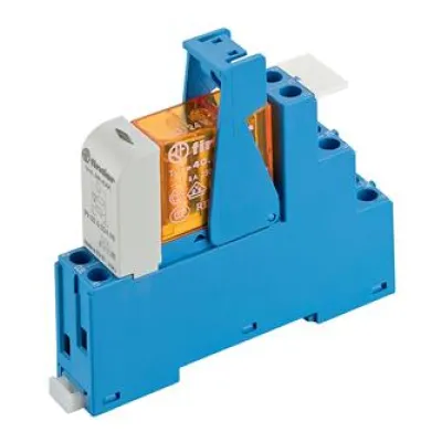 FINDER Koppelrelais 48.52.8.024.0060 | 24V AC | 2 Wechsler 8A | LED | Schraubanschluss | IP20