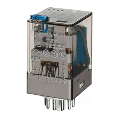 Finder Industrie-Steckrelais 60.13.9.060.0040 | 3 Wechsler | 10A 250V AC | Spule 60V DC | IP20 | AgNi-Kontakt