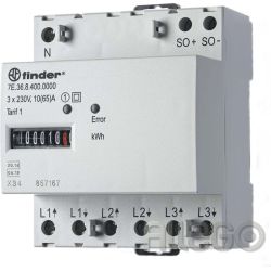 Finder 7E.36.8.400.0012 7E.36.8.400.0012 3-Phasen-Energiezähler